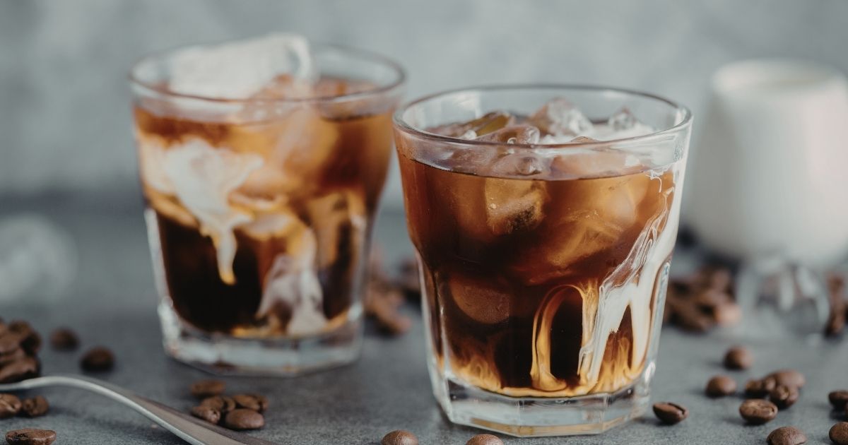 Colorful viral Starbucks drinks from TikTok including an iced white mocha with cold foam and a matcha drink